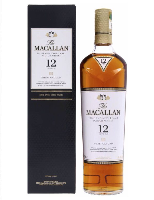 The Macallan Sherry Oak 12 years, 70 CL