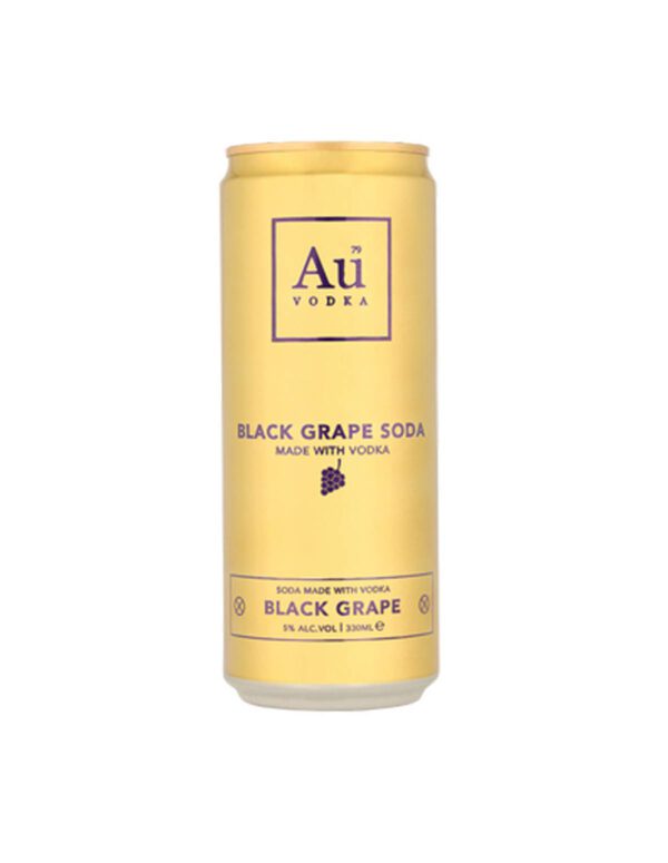 Au Vodka Black Grape Soda, blikje