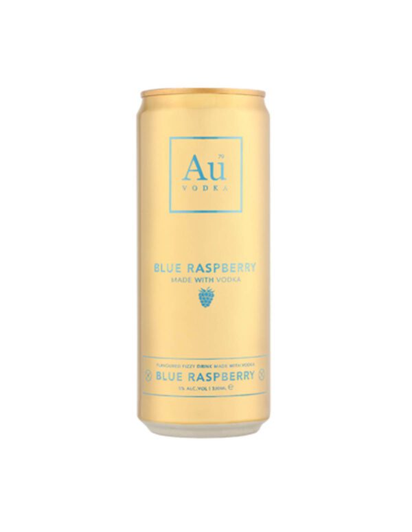 Au Vodka Blue Raspberry, blikje