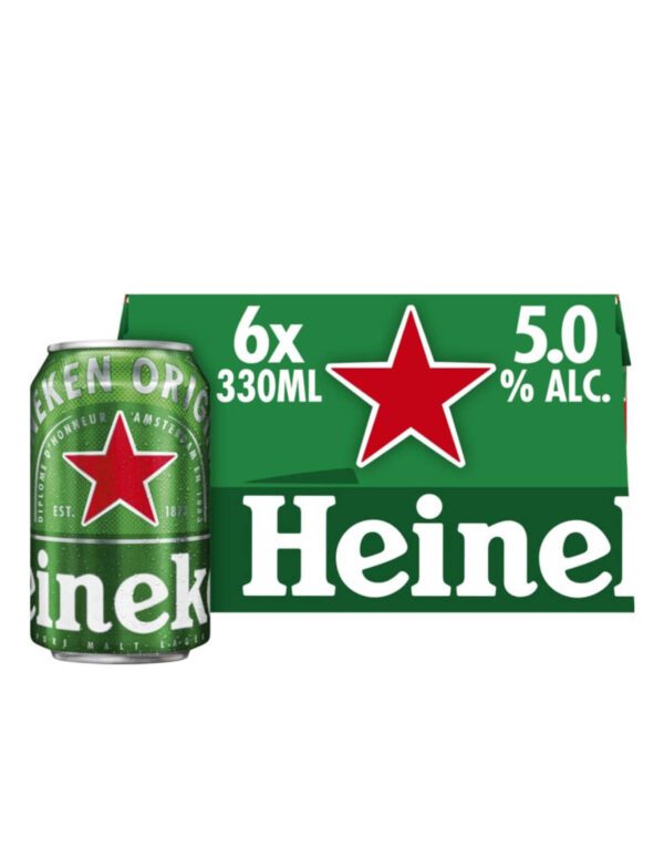 Heineken Premium Pilsener Bier Blik, 33 CL - 6 pack